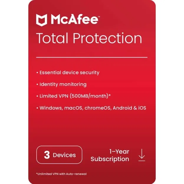 Mcafee Total Protection 3 συσκευές